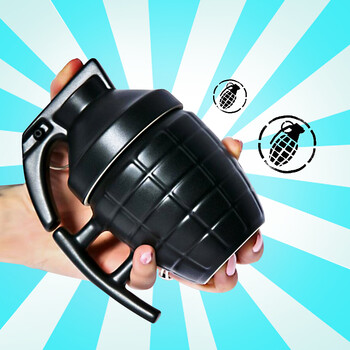 马克杯子 陶瓷咖啡水杯带盖 牛奶办公室杯送男朋友生日礼物 弹炸杯