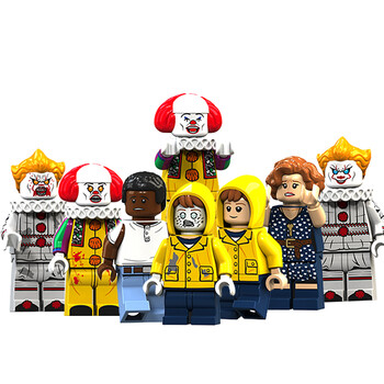 dc超级英雄小丑回魂电影周边人物小丑 乔治 小黑 贝弗莉 拼装拼插儿童