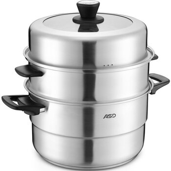
                                        爱仕达 ASD 304不锈钢三层复合底30厘米蒸锅 QN1530                