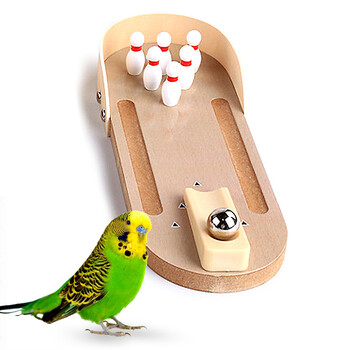鹦鹉玩具用品玄凤金刚和尚鹦鹉鸟玩具益智技能训练用具道具迷你保龄球