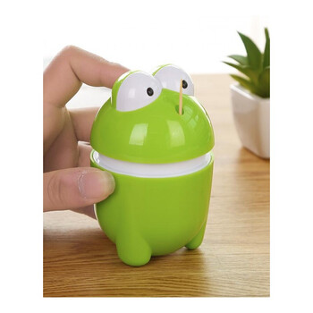 可爱个性创意卡通牙签筒自动牙签盒家用客厅餐厅便携牙签盒子 青蛙款