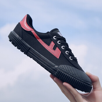 新款回力学生球鞋体育课运动鞋低帮软钉训练鞋透气帆布人工草地碎钉