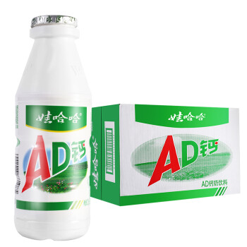 娃哈哈 AD钙奶 含乳饮料 220g*24瓶 整箱装  （新老包装随机发货）