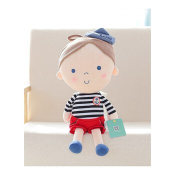 毛绒玩具可爱卡通情侣海贝儿公仔儿童玩偶布娃娃一对生日礼物婚庆 黑