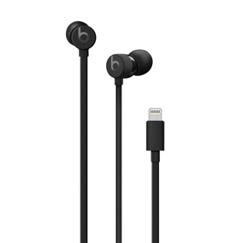 Beats urBeats3 入耳式耳机有线耳机 手机耳机 苹果手机接口 三键线控 带麦- 黑色 Lightning接口