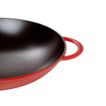 Staub进口珐琅铸铁炒锅 37cm