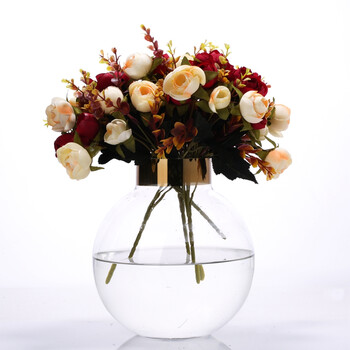 欧式玻璃花瓶透明客厅插花摆件halo细口小口径创意个性迷你小花瓶球形花瓶 图片价格品牌报价 京东