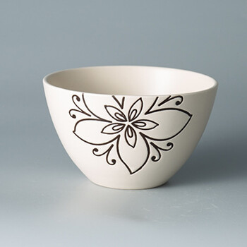 碗具单个简约小花陶瓷餐具套装5.