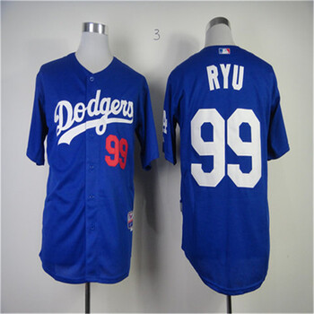 mlb棒球球衣道奇队99#ryu棒球服dodgers#66puig#13#27刺绣99号 m