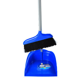 世家超净扫帚套装 扫把簸箕组合 扫地软毛笤帚清洁工具 蓝色