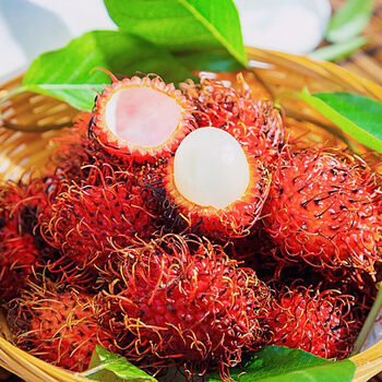 新鲜红毛丹毛荔枝2kg装新鲜热带水果毛荔枝京东生鲜
