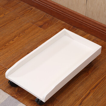 电脑主机架可移动全实木主机托台式电脑主机托架可移动主机托盘滑轮