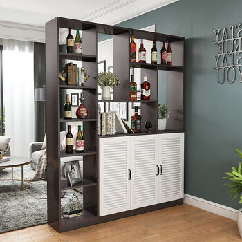 酒柜架 现代简约玄幻柜间隔柜酒柜玄关柜隔断柜现代简约门厅鞋柜双面