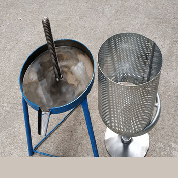 家用手动手摇式猪油渣压饼机 榨猪油渣机 榨油机过滤压油机压榨机