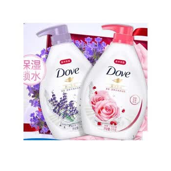 多芬(dove) 沐浴露乳玫瑰薰衣草清爽水润易冲洗家庭装1lx2套装 抖音