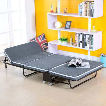 京东精选 折叠床简易安装海绵床午休床办公午睡加厚木板单人小床多省