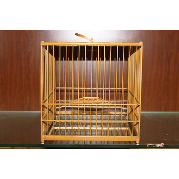 南京侯氏 绣眼鸟笼侯氏款香草门空腔绣眼板笼绣眼笼 板笼