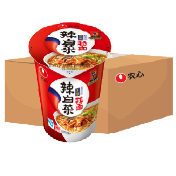 农心（NONGSHIM）辣白菜拉面杯面70g*12杯 整箱