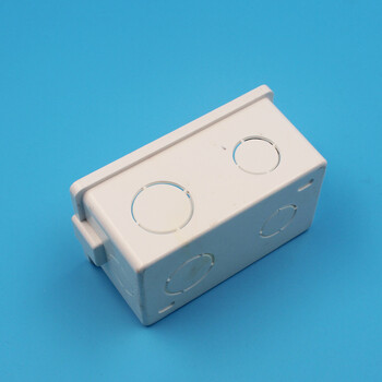 阻燃pvc接线盒 开关塑料底盒118型开关插座底盒 120单联暗装小盒十件