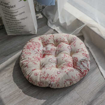 椅子榻榻米学生蒲团榻榻米手工坐垫厘米咖啡色禅垫静坐 米黄古风圆形