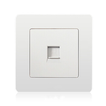 86型暗装家用一位单口电脑插座 网络网口网线插座面板含模块