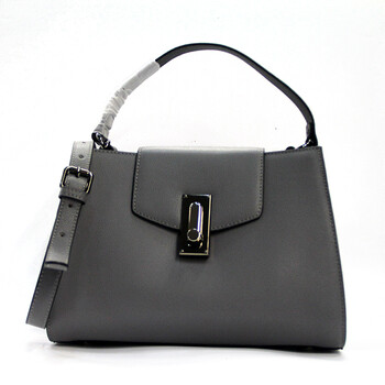 金路达包包2018新款时尚韩版百搭真皮单肩斜挎手提女包d708-170 灰色