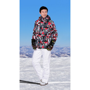 男款爱雪户外男款加厚保暖透气防水滑雪服套装同款 p雅鹿金羽杰康博