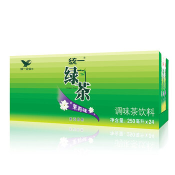 统一 绿茶 250ml*24盒/箱 茶饮料 整箱装 （新旧包装随机发货）