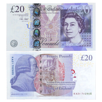 金永恒全新欧洲英国纸币英镑纸币20英镑