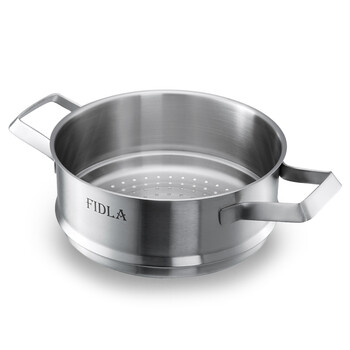 
                                                            菲迪拉（FIDLA） 菲迪拉汤锅蒸笼不锈钢不粘锅无涂层无油烟24cm蒸格蒸锅                