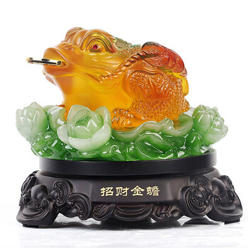 辉客映上金蟾蜍招财摆件工艺品开业礼品家居装饰品店铺前台客厅办小号