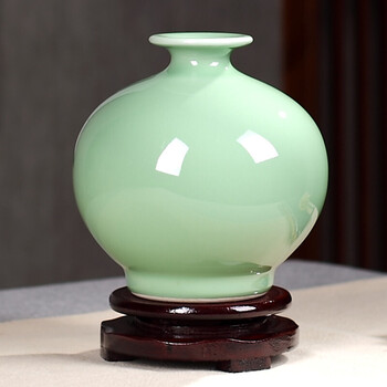 【京东 】青花瓷瓶摆件 客厅 景德镇陶瓷花瓶摆件桌面客厅干花插花
