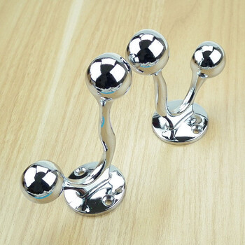 毛巾架底座毛巾杆座19225mm圆管双头法兰固定配件双杠实心毛巾座 口径