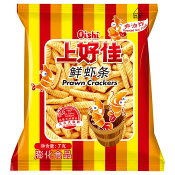 上好佳（Oishi）鲜虾条 膨化零食大礼包 7g*20袋