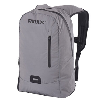 rimix全反光软壳户外防水透气双肩背包 电脑登山野营旅行骑行安全背包 银灰