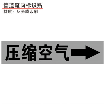 化工管道標識貼介質流向箭頭色環標示標籤反光膜箭頭貼自來水進水回水