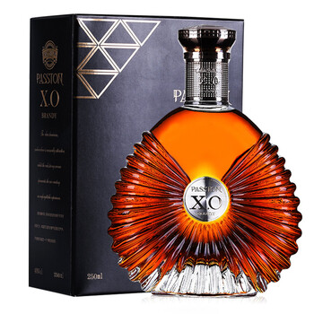 派斯顿xo洋酒 白兰地酒40度礼盒装 小金钻250ml