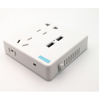 超薄明装明线双usb五孔插座手机充电九孔开关面板