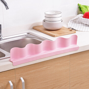 炫依酷吸盘式水池挡水板防溅水挡水条水槽隔水板厨房用品小工具挡油粉色 图片价格品牌报价 京东