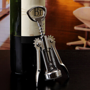 手工之家红酒开瓶器家用多功能直头酒刀啤酒起子双柄启瓶器防止木塞