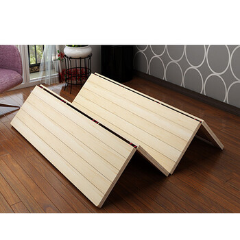 实木原木折叠床板硬板床垫单双人床铺板木板床垫1.5m1.