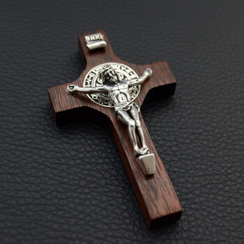 东颉925银十字架男士吊坠 复古时尚简约项坠 单吊坠