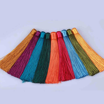 君恩diy流苏大穗子大吊穗 车挂流苏吊坠 线扎流苏配饰配件 1深蓝色