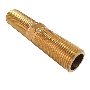 铜对丝水管配件黄铜加厚加长两头对接接头46分1寸变径管直接 3分*2分