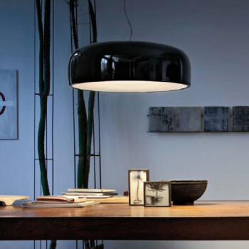 玛丽仕 loft欧式简约风现代时尚灯具餐厅卧室创意美式圆形意大利设计史密斯菲尔办公室吊灯 直径48cm白色