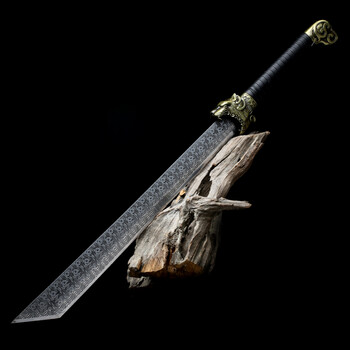 高锰钢一体刀剑 锦衣卫大刀战刀龙泉刀剑开山长刀户外刀具防身军刀