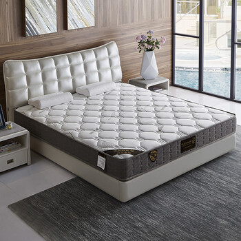 雅莉席梦思锰钢弹簧床垫1.51.8米双人榻榻米护脊床垫软硬两用竹眠 1.