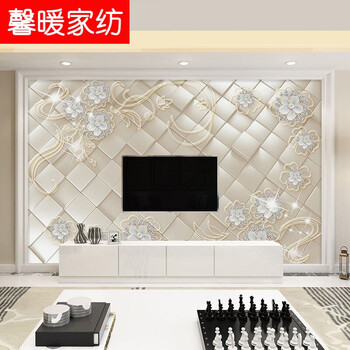 电视背景墙壁纸简约现代客厅3d墙纸5d立体壁画无缝墙布 电视背景墙 g