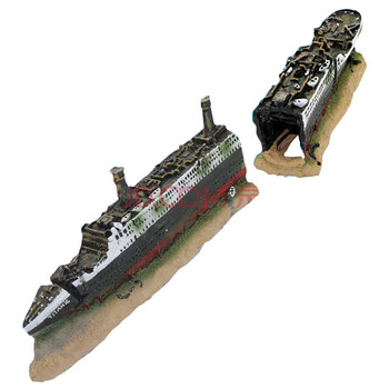 嘉琦水族箱潜水艇铁达尼号海盗船帆船航空母舰