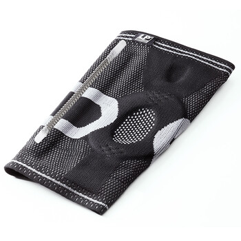 lp运动护膝 弹簧条支撑透气跑步健身运动护具170xt黑色l